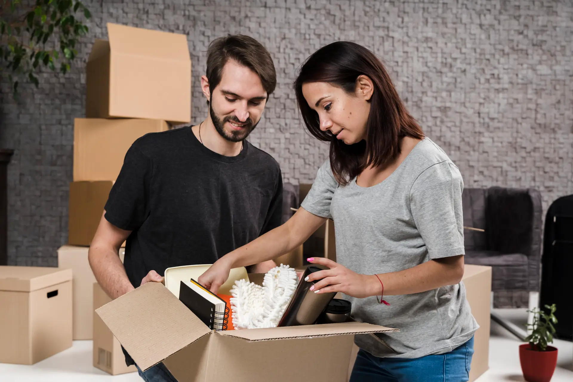 unpacking photo